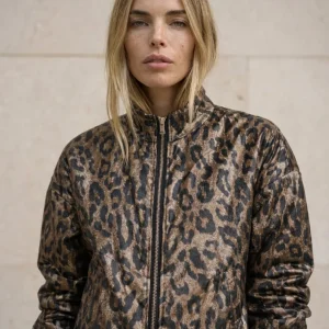 Bomber Oversize Fenna - Estampado leopardado