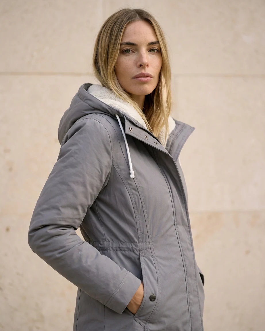 Abrigo impermeable con capucha – Giulia