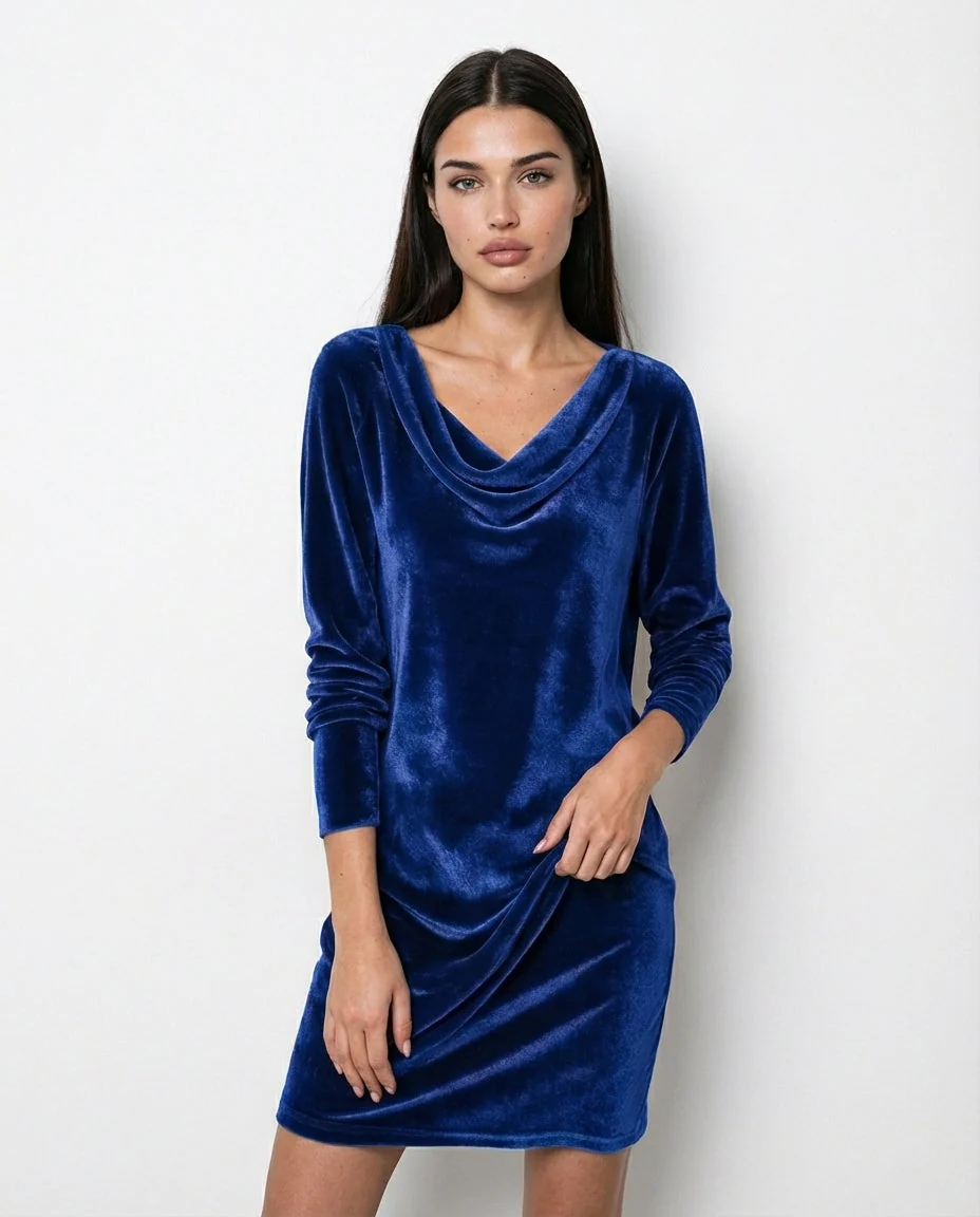 Frosina – Vestido de Terciopelo Elegante & Corte Favorecedor - Imagen 4