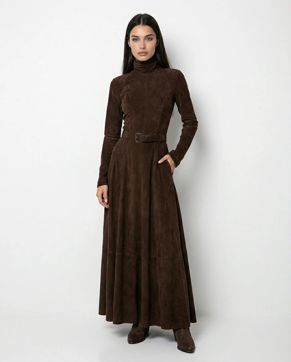 Vestido Maxi Fluido de Elegancia Atemporal - Marinucci - Imagen 2