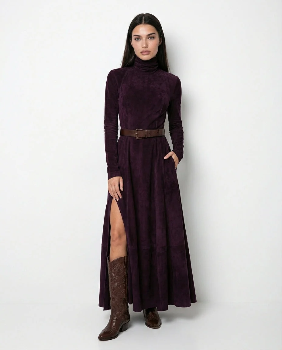 Vestido Maxi Fluido de Elegancia Atemporal - Marinucci - Imagen 3