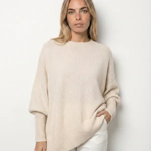 Jersey Oversize de Lana Premium Alessia – Blanco