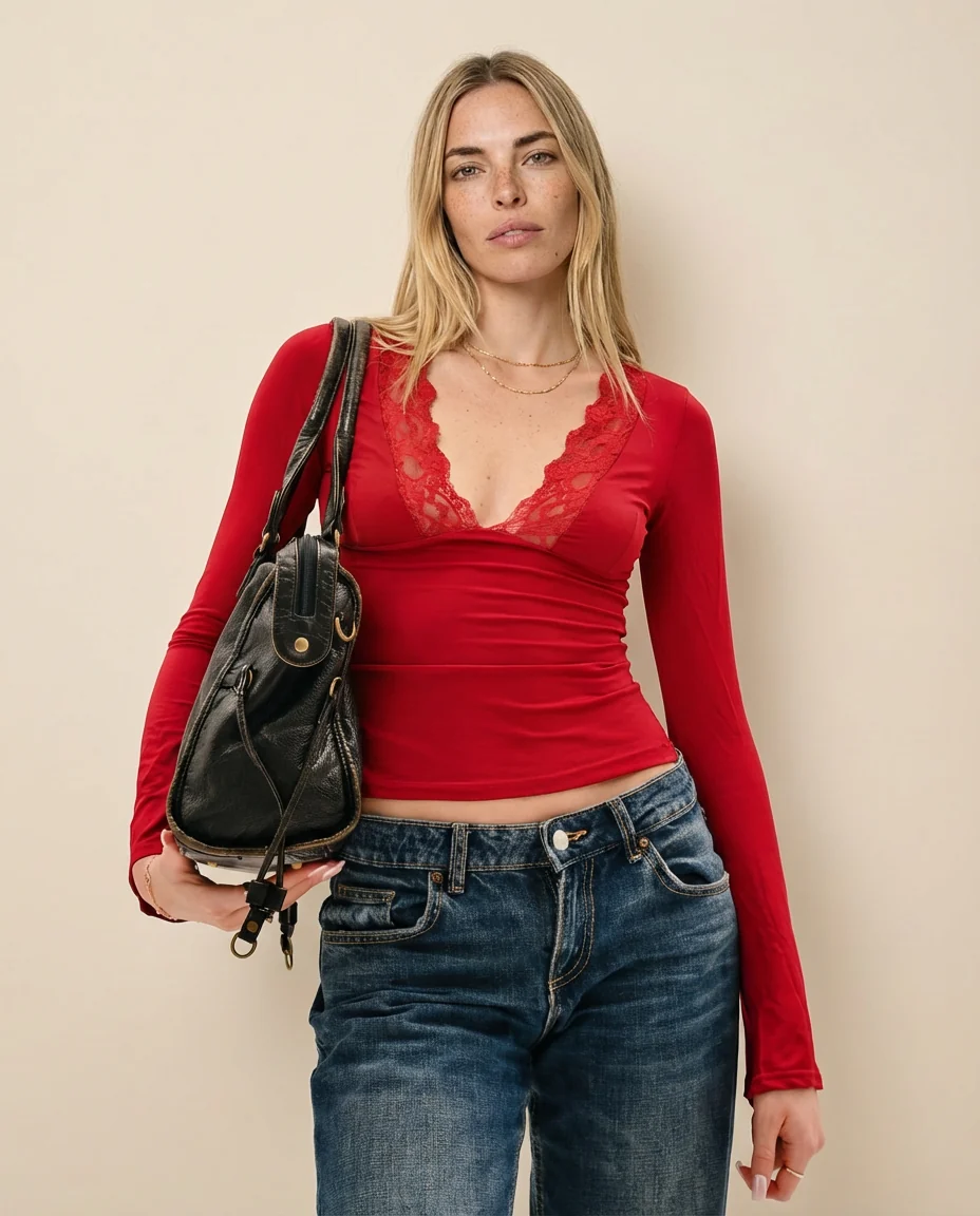 Bolso urbano vintage - Negro - Imagen 6