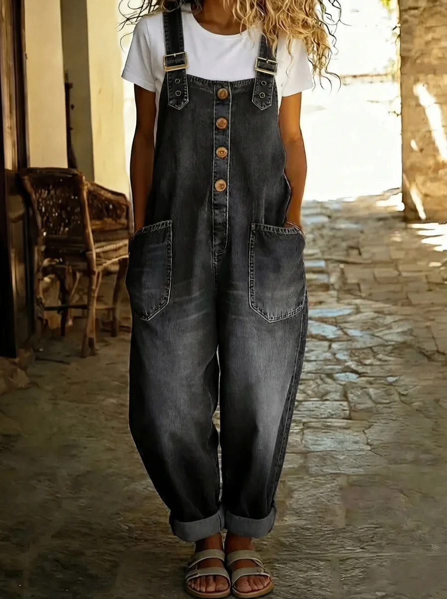 Mono vaquero casual con hebilla ajustable - Rocio - Imagen 3