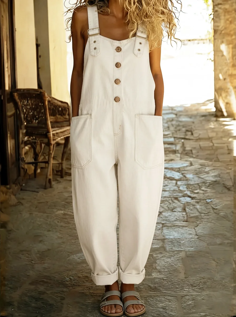 Mono vaquero casual con hebilla ajustable - Rocio - Imagen 8