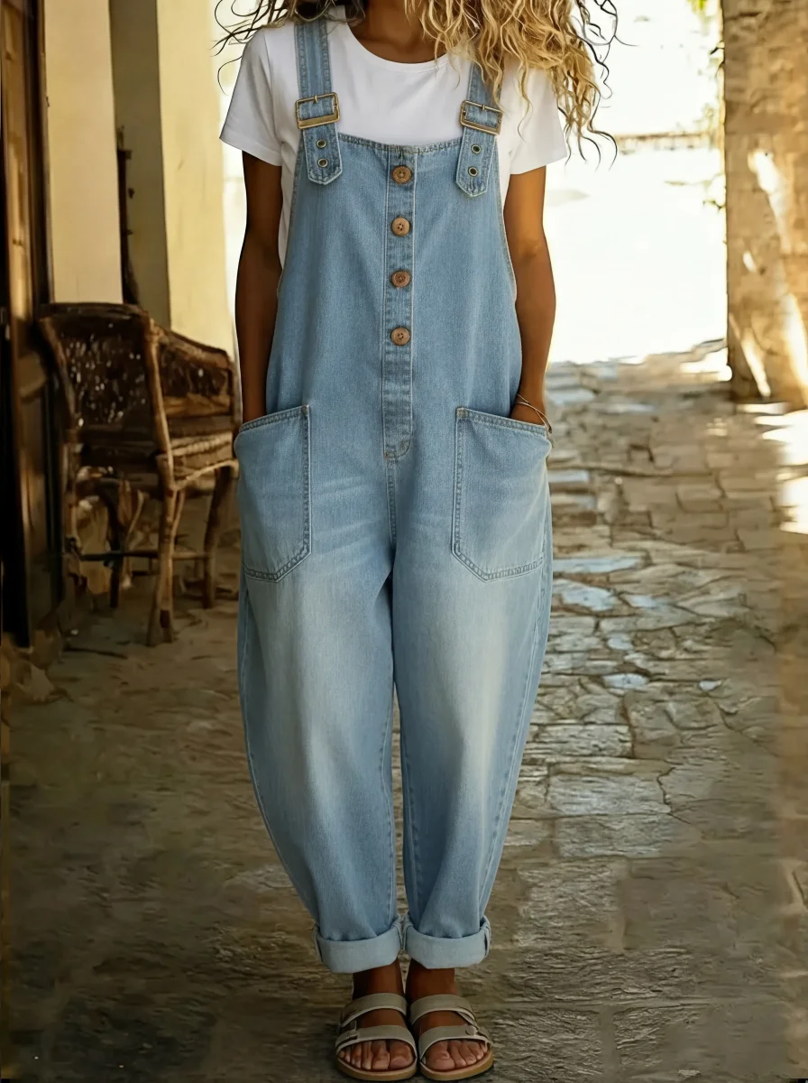 Mono vaquero casual con hebilla ajustable - Rocio - Imagen 7