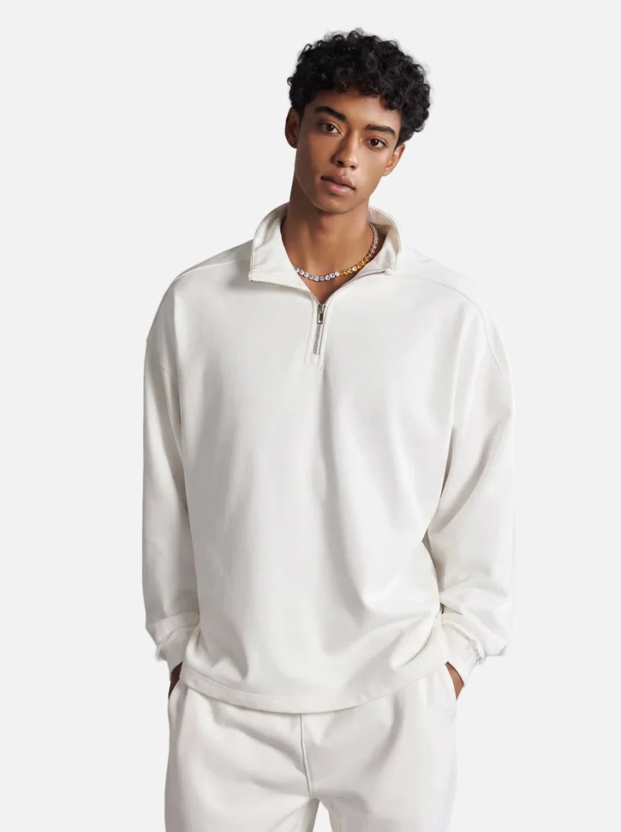 Quarter-Zip Mock Neck Pullover - Imagen 2