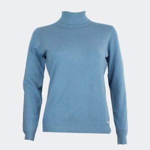Jeresy mujer punto cuello alto