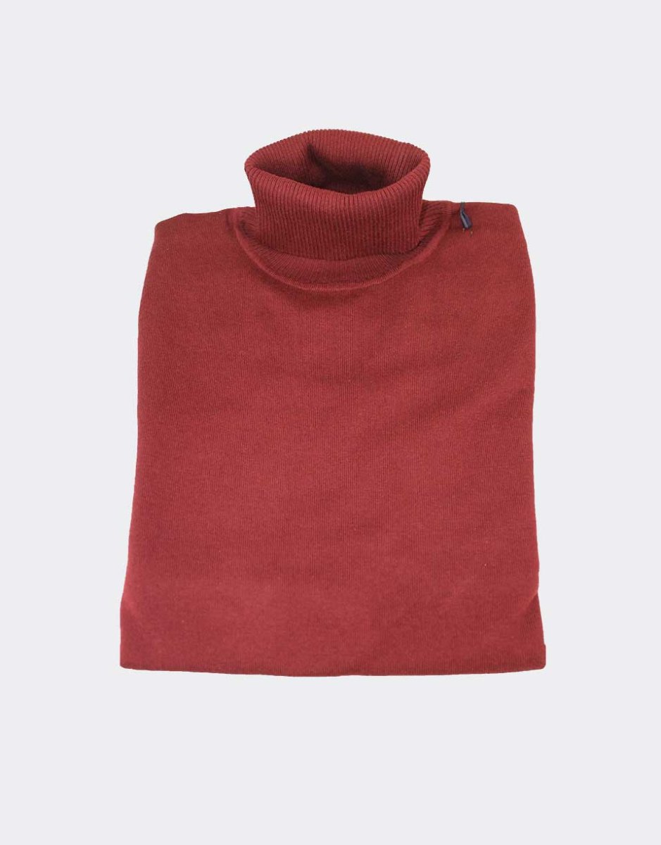 Jersey hombre punto cuello alto en liso, un básico - Imagen 4