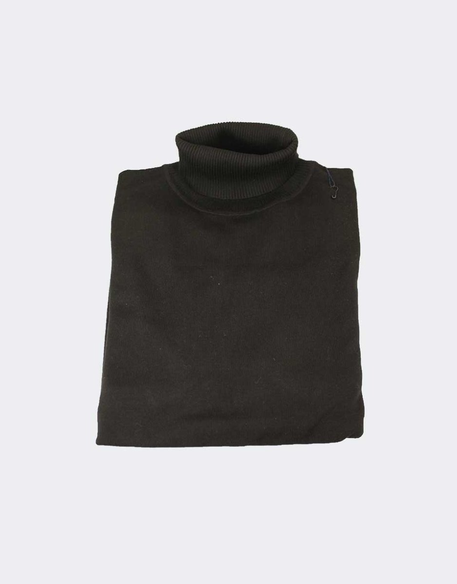 Jersey hombre punto cuello alto en liso, un básico - Imagen 6