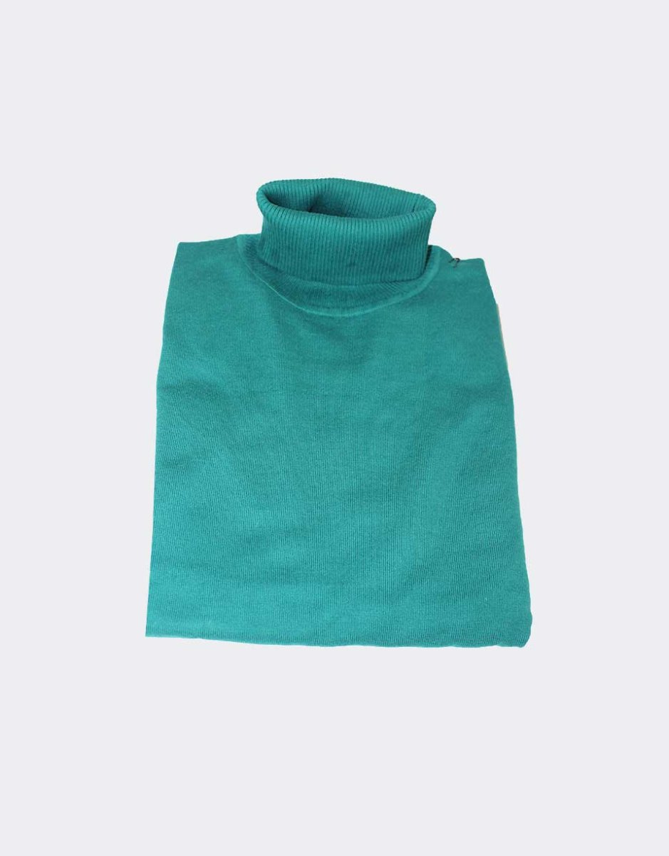 Jersey hombre punto cuello alto en liso, un básico - Imagen 3