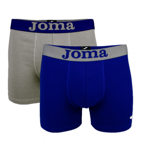 Pack 2 Bóxers Algodón Joma. JS102013. Azul/Gris