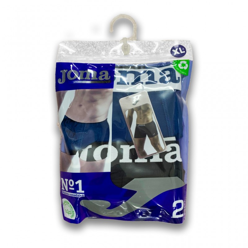 Pack 2 Bóxers Algodón Joma. JS102013. Azul/Gris - Imagen 5