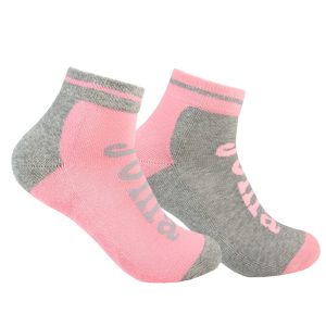 Pack 2 Pares de Calcetines Mujer Tobillero Alto con Rizo de Joma. JS201702TA