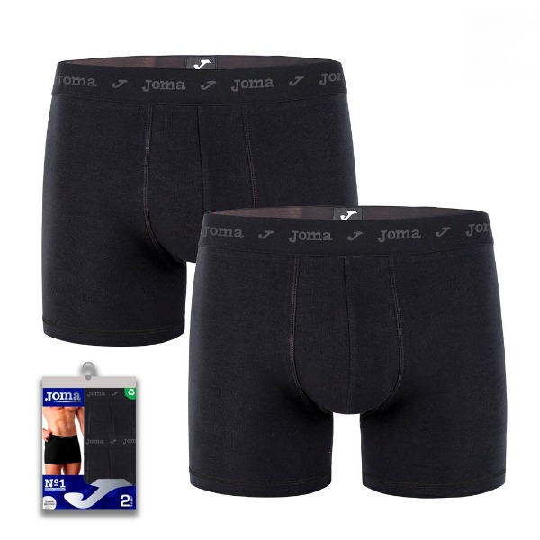 Pack de 2 Bóxer de Hombre de Algodón Bielástico Joma JS21516B con Goma Vista