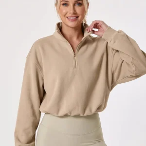 Cropped Athletic Fleece Pullover