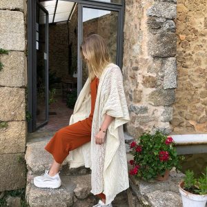 Kimono de lana merina «Espiga»