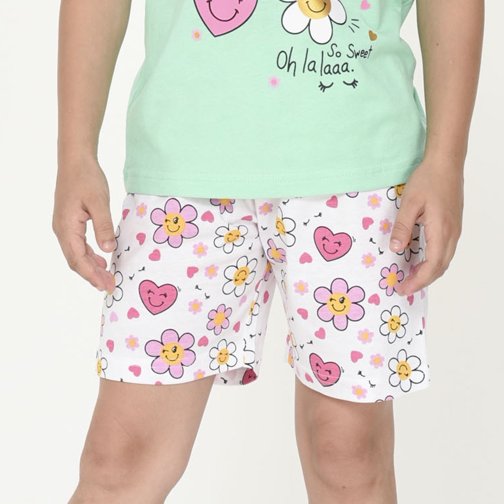 Pijama Niña Manga corta Flowers de Kinanit. KN206V24 - Imagen 4