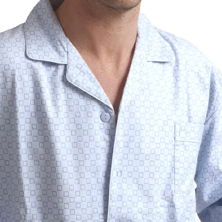 Pijama Hombre Franela Azul - Imagen 3