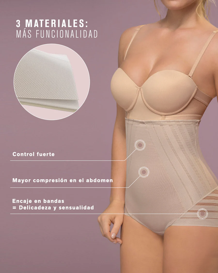 Braga faja pecho libre de control de abdomen invisible en piernas de Leonisa. 012906 - Imagen 5