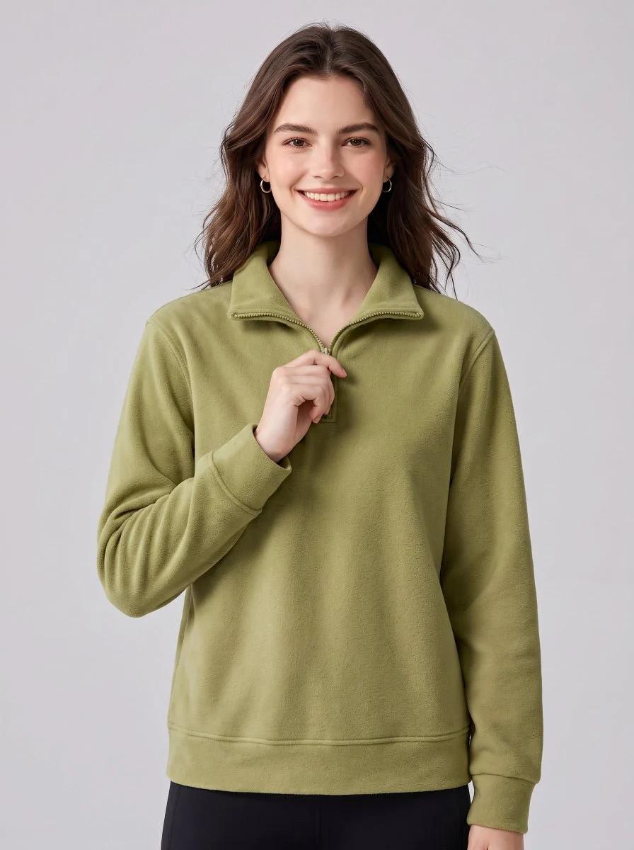 Women's Fleece Pullover Sweatshirt - Imagen 7