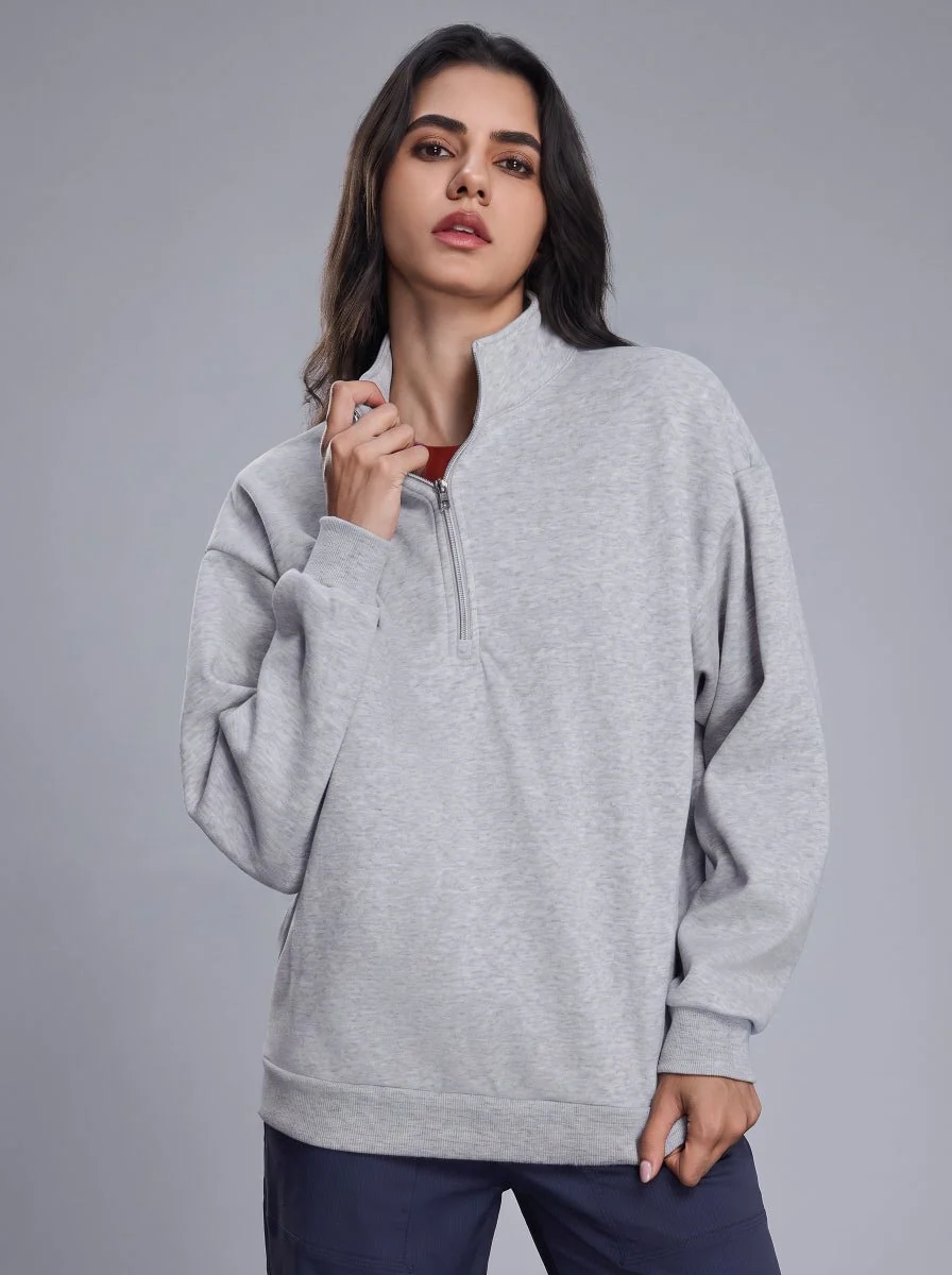 Fleece Lined Quarter Zip Pullover - Imagen 9
