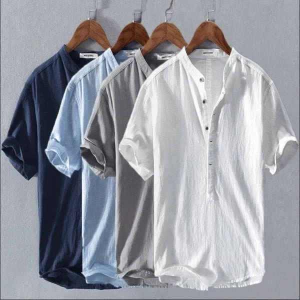 Camisa de verano de lino - Imagen 7