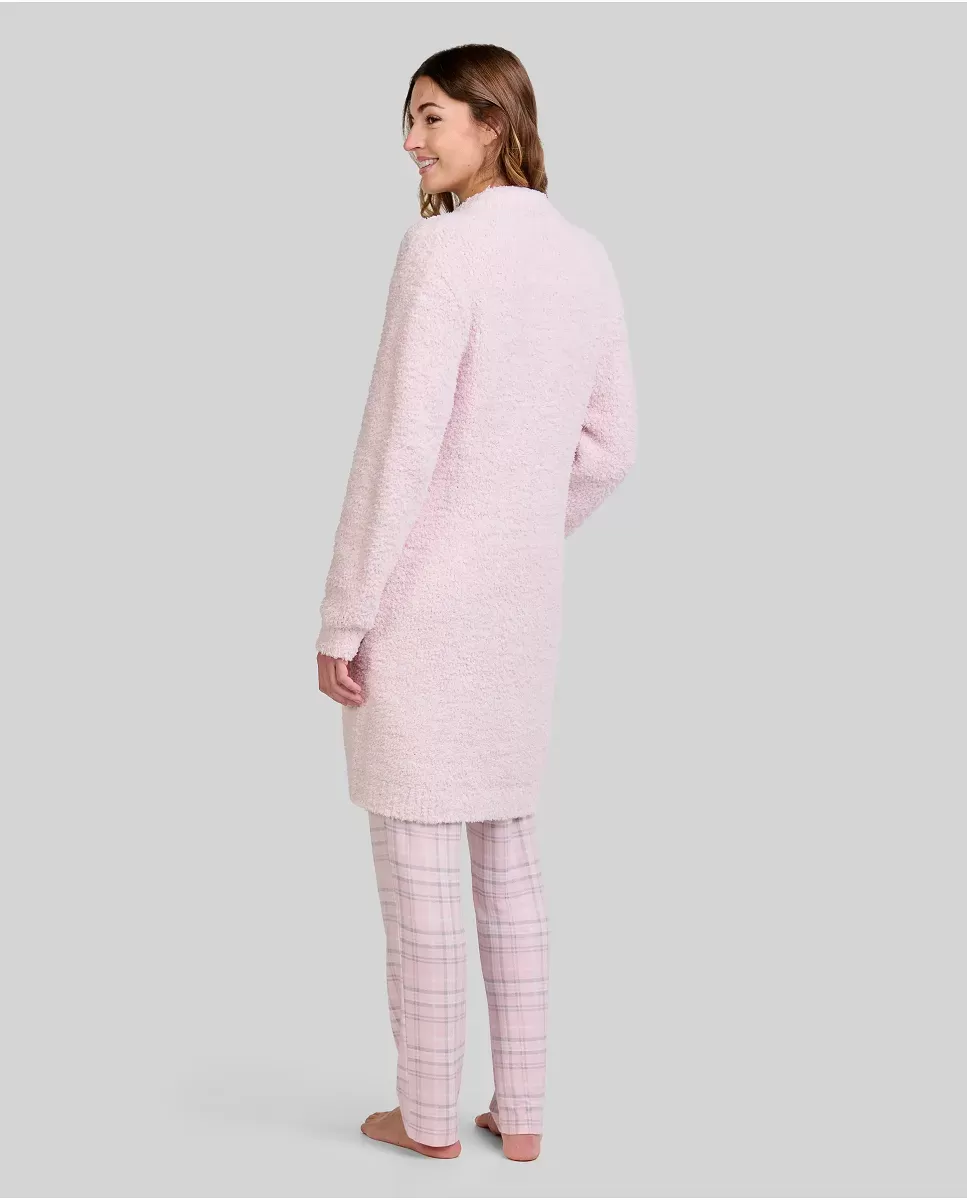 Bata de Mujer Abierta Rosa con Cremallera de Lohe. 251384 - Imagen 3
