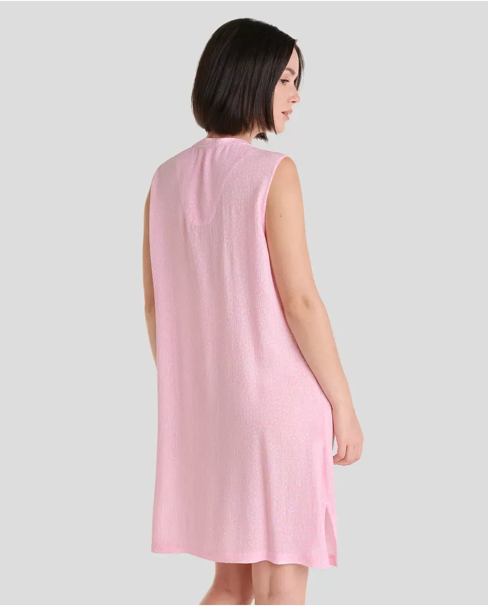 Camisón Mujer Verano Jaquard A Topitos de Lohe. V253969 - Imagen 3