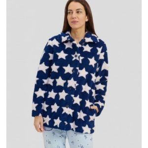 Bata Corta Mujer Invierno Botones Estrellas de Lohe