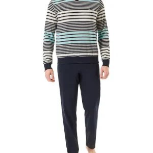 Pijama Largo de Hombre Rayas de Lohe. Y235192