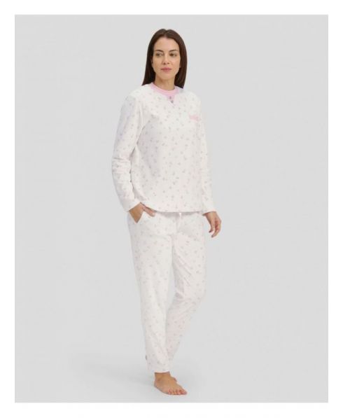 Pijama Largo Cerrado Corazones de Lohe Y241555