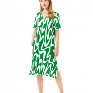 Vestido Corto de Baño Viscosa Ondas Lohe