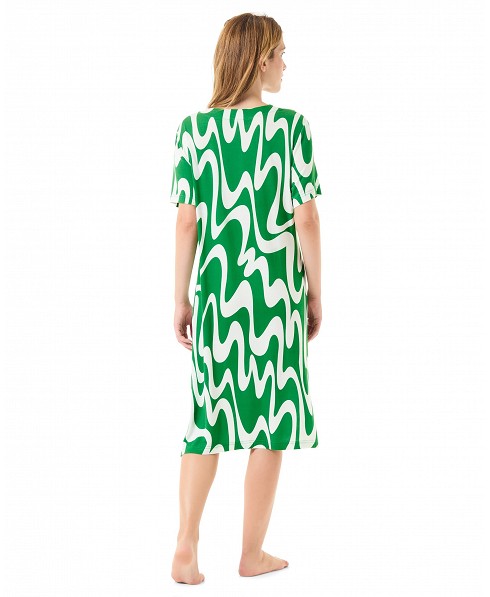 Vestido Corto de Baño Viscosa Ondas Lohe - Imagen 5