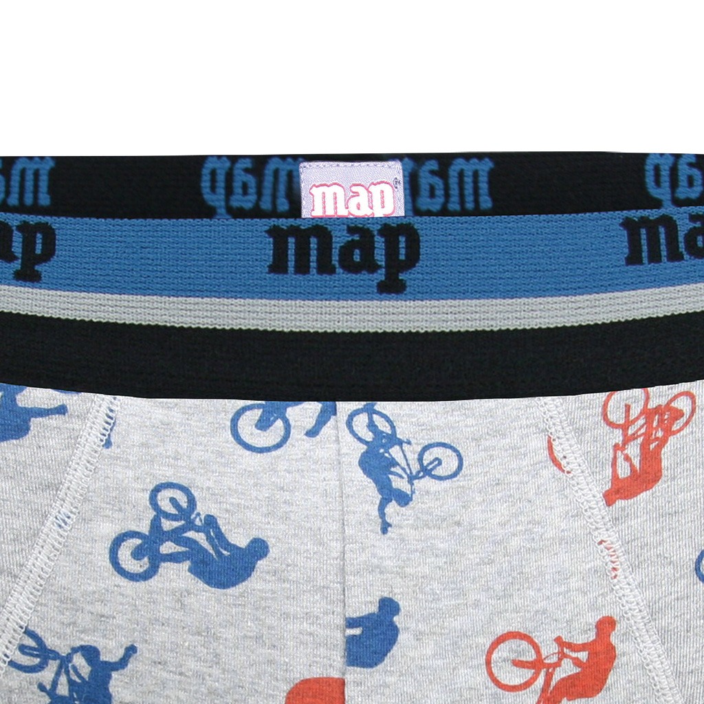 Pack 2 Slips Algodón Orgánico Estampado Bikes Map. 2205 - Imagen 4