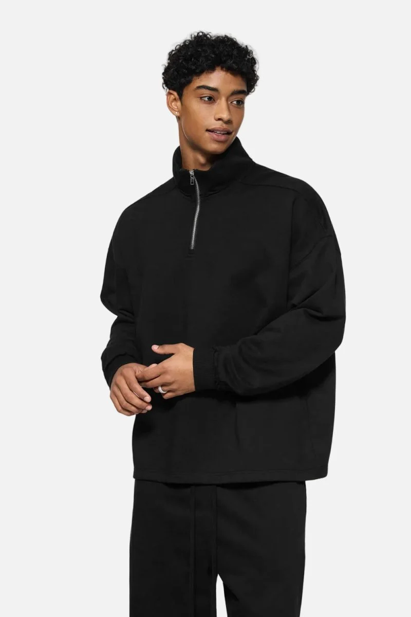 Quarter-Zip Mock Neck Pullover - Imagen 7