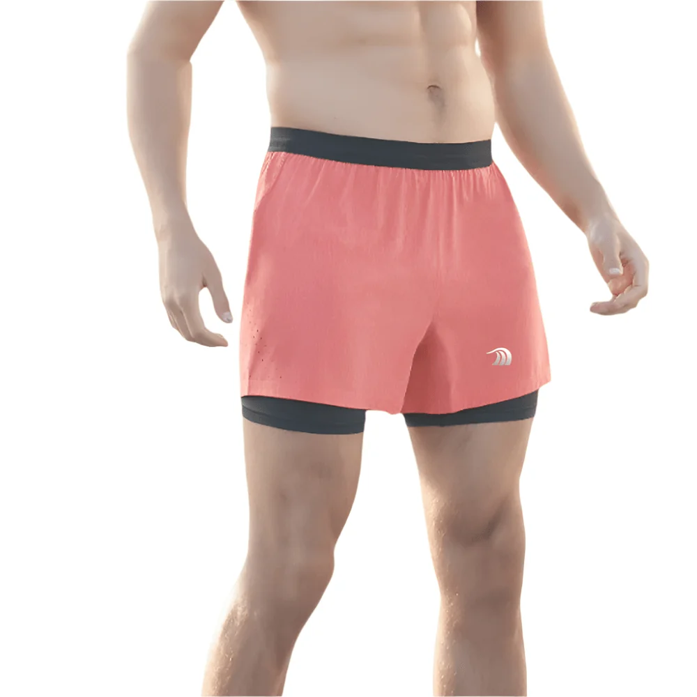 Faux Two Piece Quick Dry Sports Shorts - Imagen 7