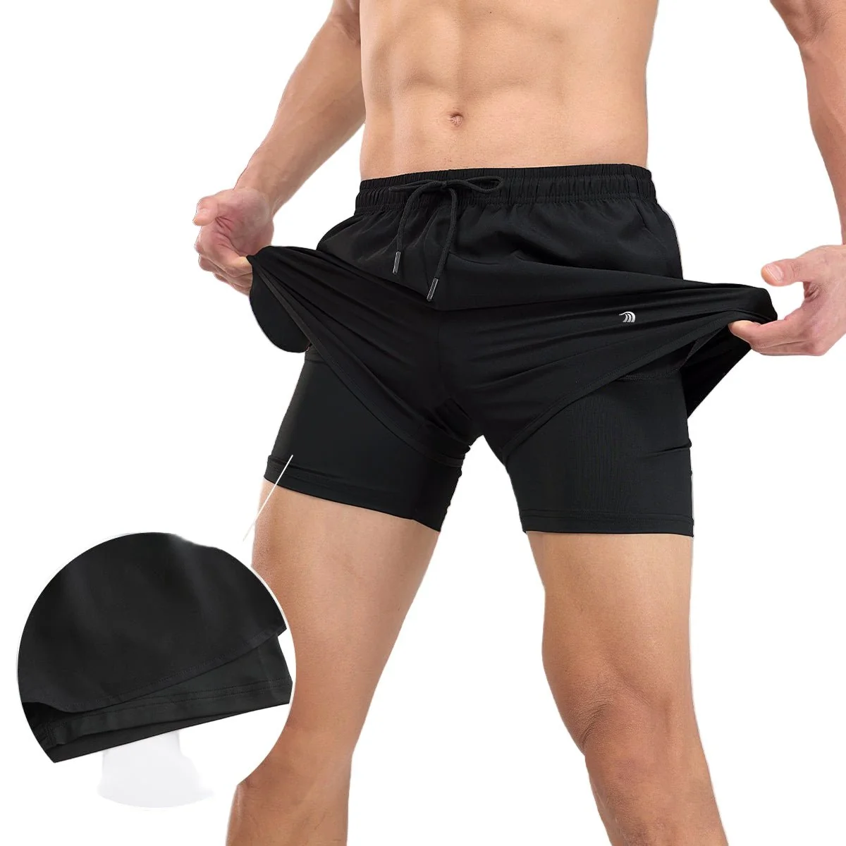 Two Piece Athletic Shorts - Imagen 4