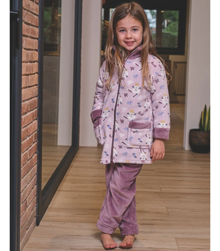 Bata de Niño Coralina Estampado Conejita de Muslher. 258405 - Imagen 2