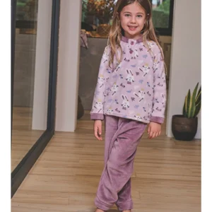 Pijama Infantil Coralina Estampado Conejita de Muslher. 252609
