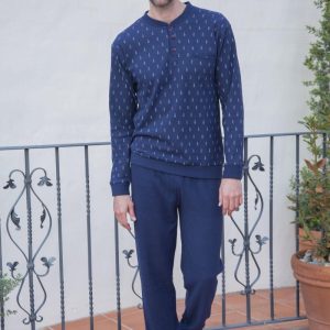 Muslher Invierno. Pijama Botones en el Cuello. 235622.
