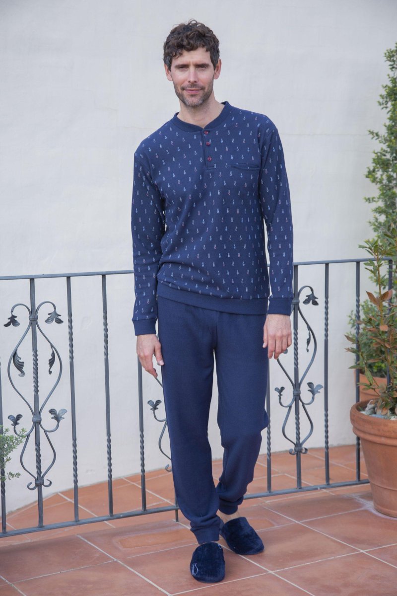 Muslher Invierno. Pijama Botones en el Cuello. 235622. - Imagen 2