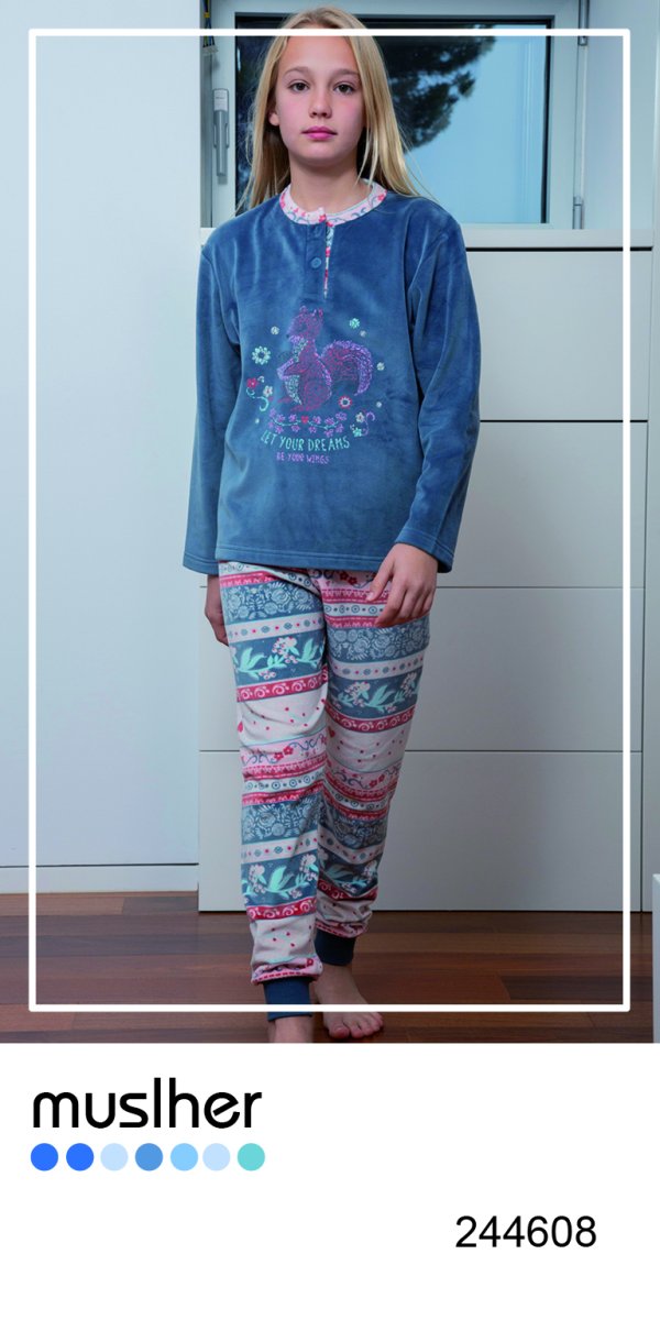 Pijama Niña Ardilla de Muslher. 244608 - Imagen 2