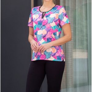 Blusa Estampada Manga Corta Muslher. 249201