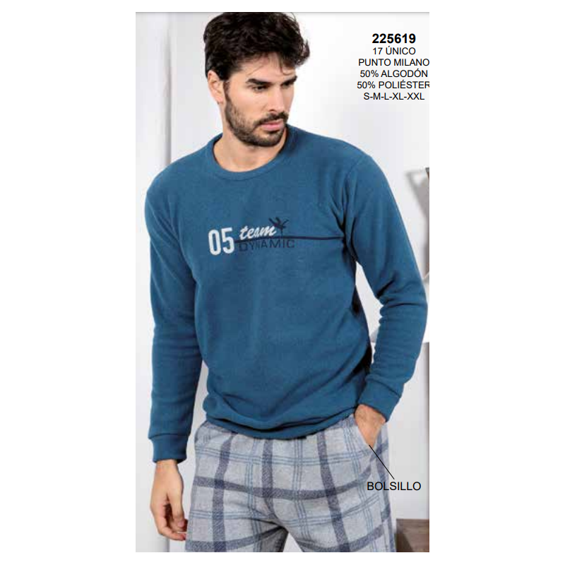 Pijama Hombre Punto Milano de Muslher. 225619. - Imagen 2