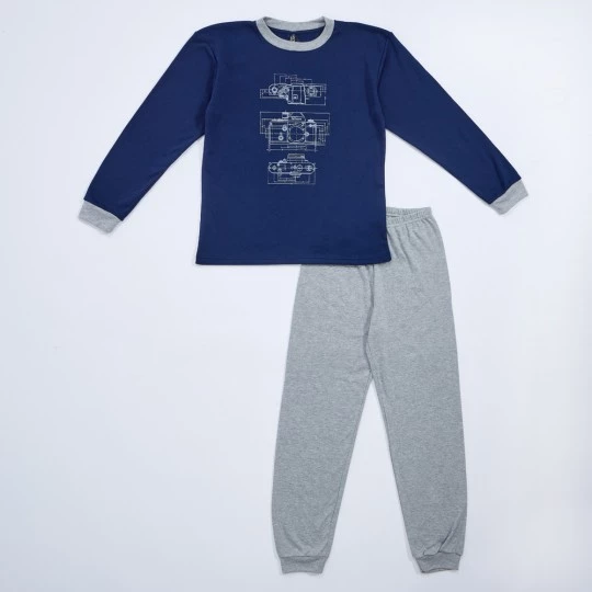 Pijama Niño Interlock Camara Fotos de Muslher. 245650 - Imagen 2