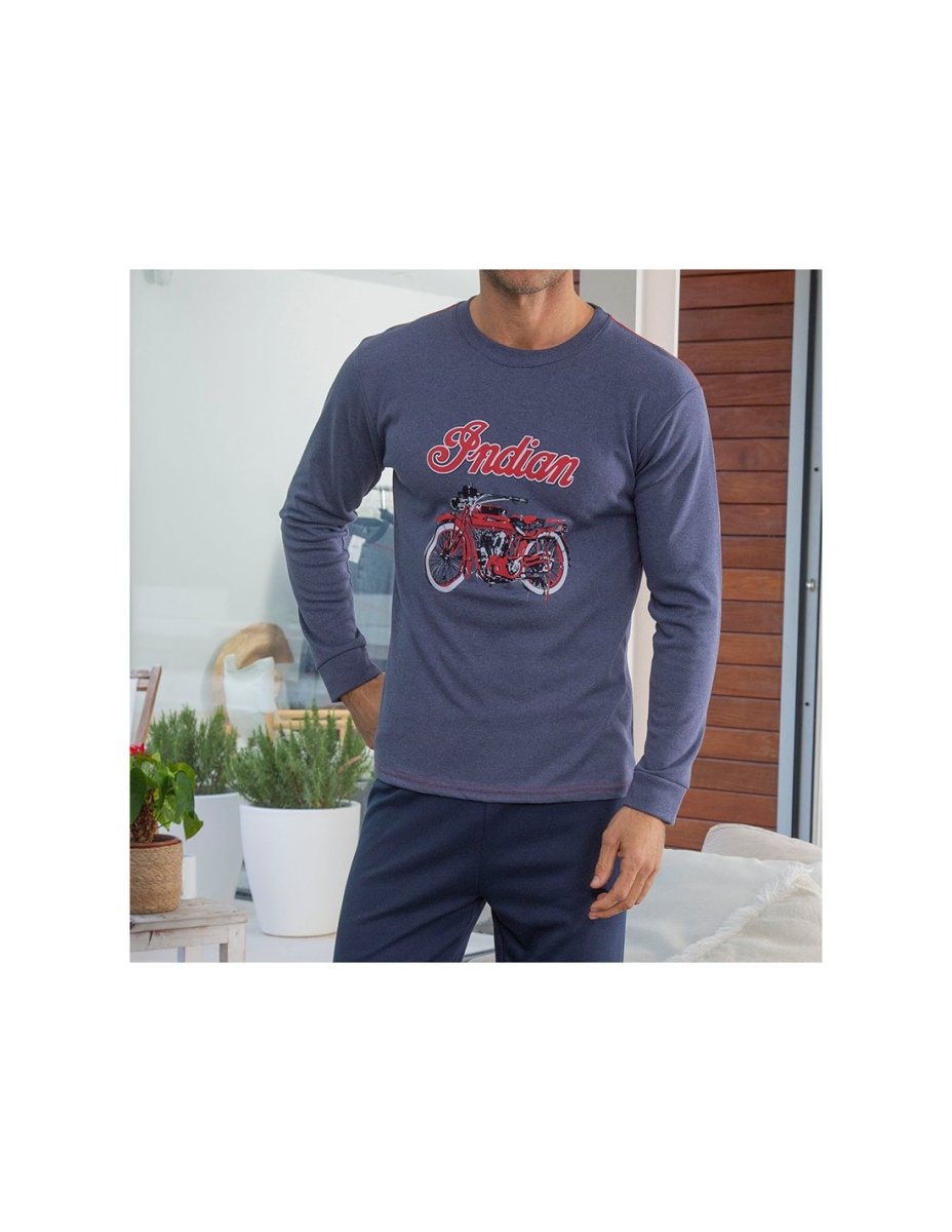 Pijama Largo Hombre Invierno Muslher 245640 Interlock - Imagen 4