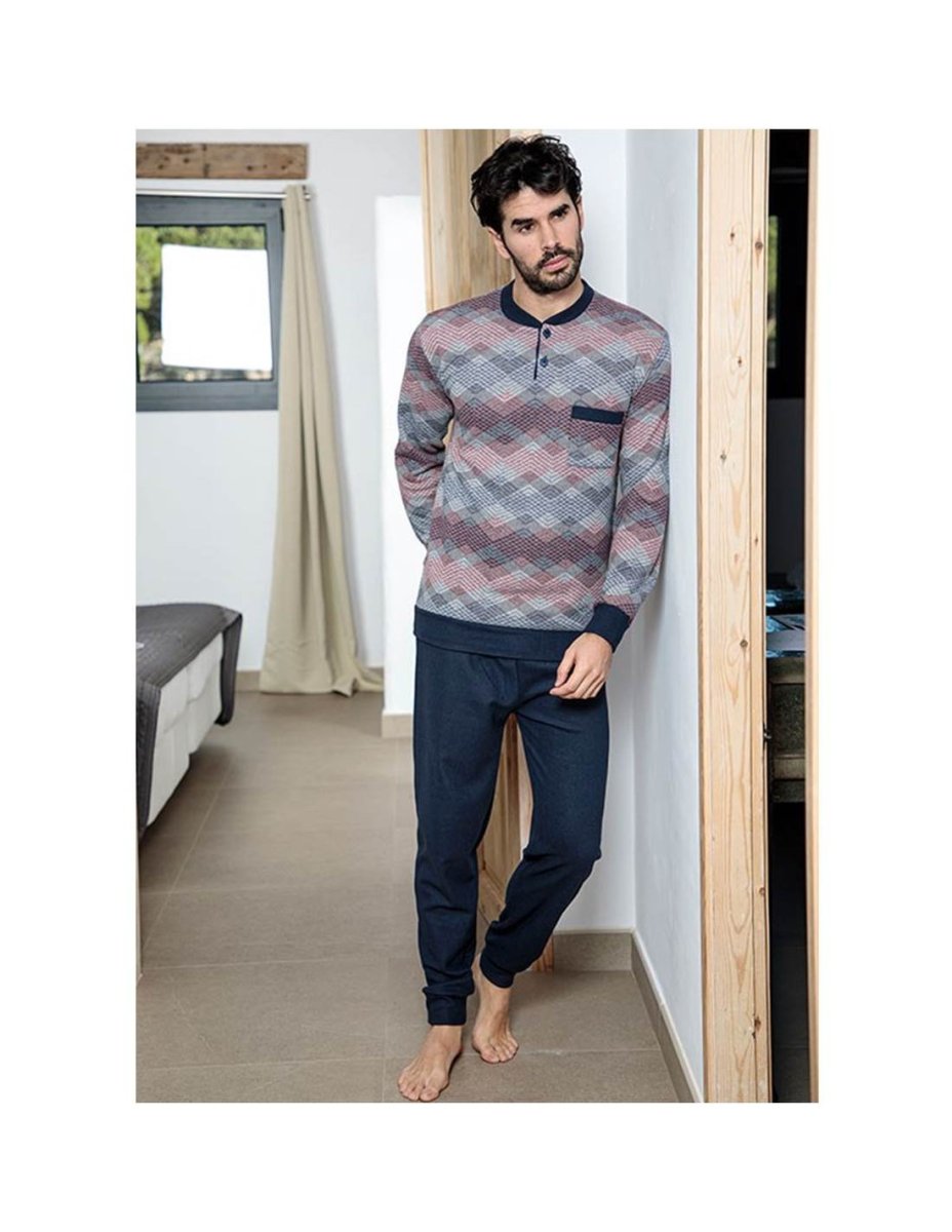 Muslher Invierno. Pijama Largo Punto Milano Hombre. 225626.