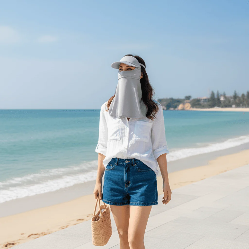 Sun Protection Visor Neck Gaiter - Imagen 8