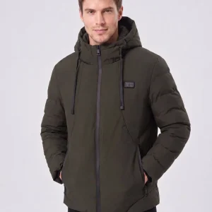 Men's Heated Hooded Padded Jacket